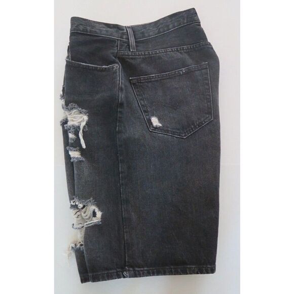 Levi's 569 Men's Sz 31 Black Loose Straight Denim Shorts - Picture 4 of 5